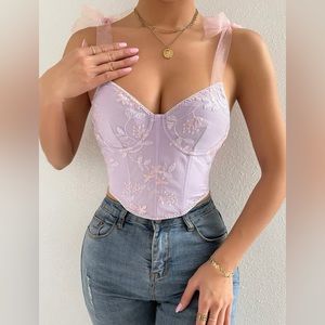 Beautiful lilac Corset top